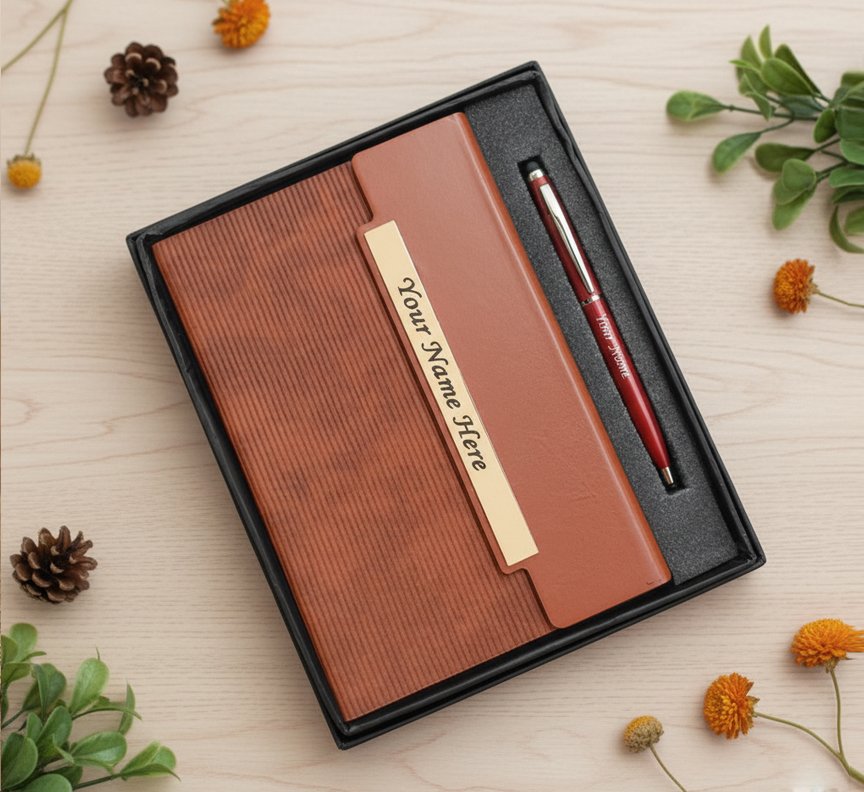 Signature Diary with Metal Pen