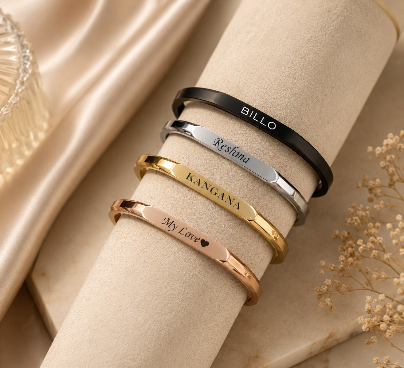 Personalised Brass kada